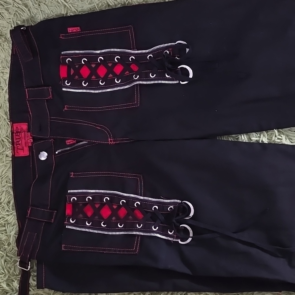 Black and red Tripp NYC pants